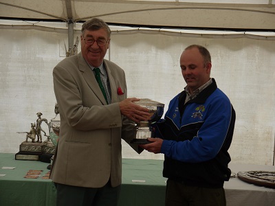 Andy Meyers receives the Barclays Bank W D Doe Memorial Trophy
